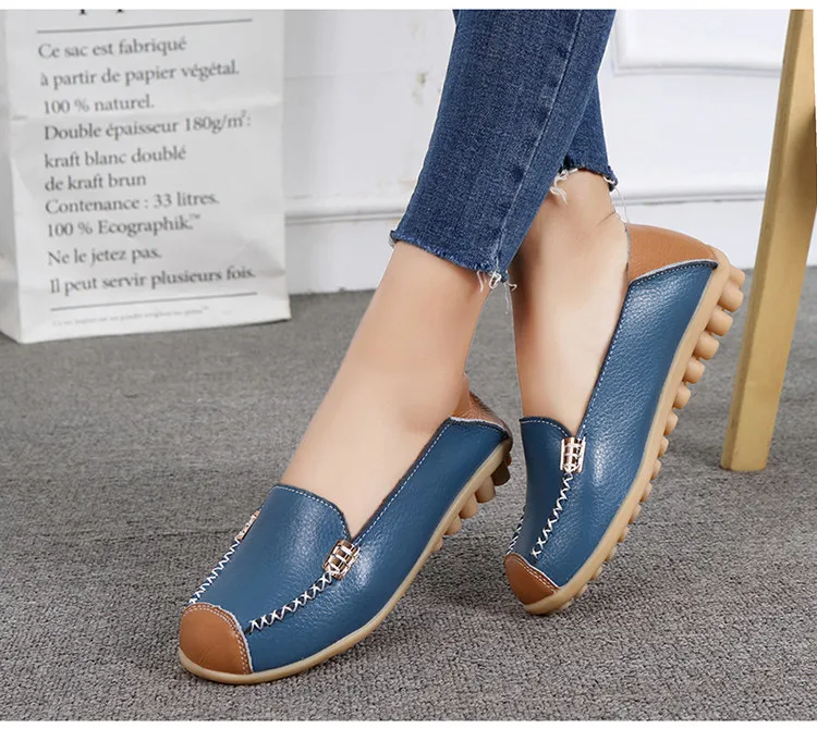 AH 3592 New Spring Autumn Genuine Women Flats Shoes - 14