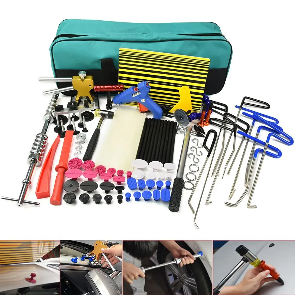 US $139.96 FURIX tools Rods Dent Puller Hail Damage Repair Car Dent Removal Paintless Dent Repair Tools Kit
