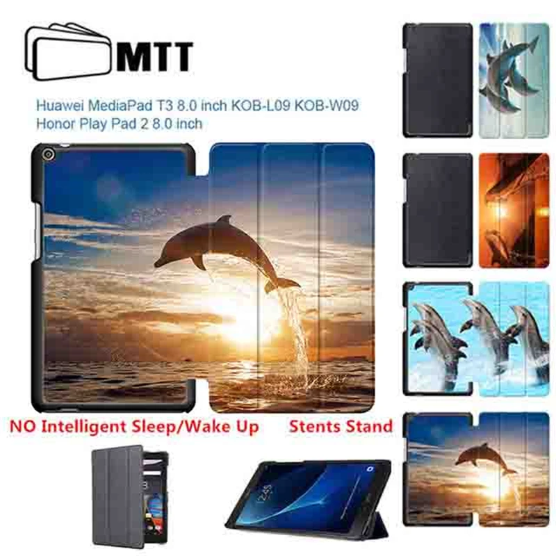 

Leap Dolphin T3 8.0 case Stand PU Leather Flip Cover for Huawei Media Pad T3 8.0 KOB-L09/W09 tablet case Protective shell skin