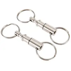 Лидер продаж 2 шт. Открытый тактический рюкзак EDC кольцо для ключей карабин восхождение буквы двойное кольцо для ключей замок брелок