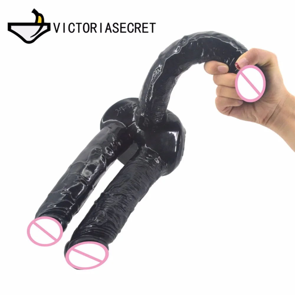 Three Heads Penis Big Dildo For Woman Realistic Vagina Masturbation Cock Penis Adults Toys Anal Butt Toys For Woman Erotic Goods