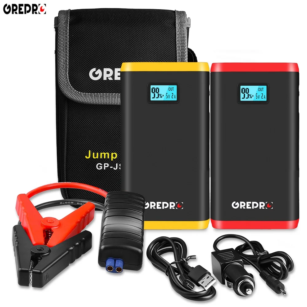 9000mAh Car Jump Starter 500A Auto External Battery 12V Multi function Vehicle Emergency Battery Booster Car