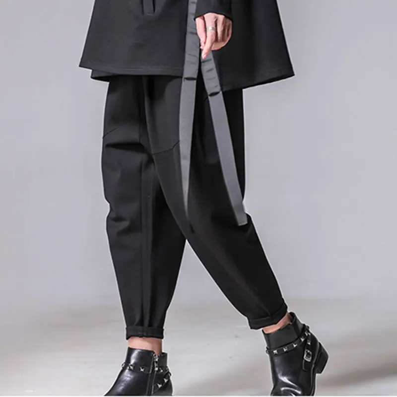 XITAO размера плюс женские осенне-зимние брюки с эластичным поясом, черные шаровары, повседневные брюки, новинка XWW3091