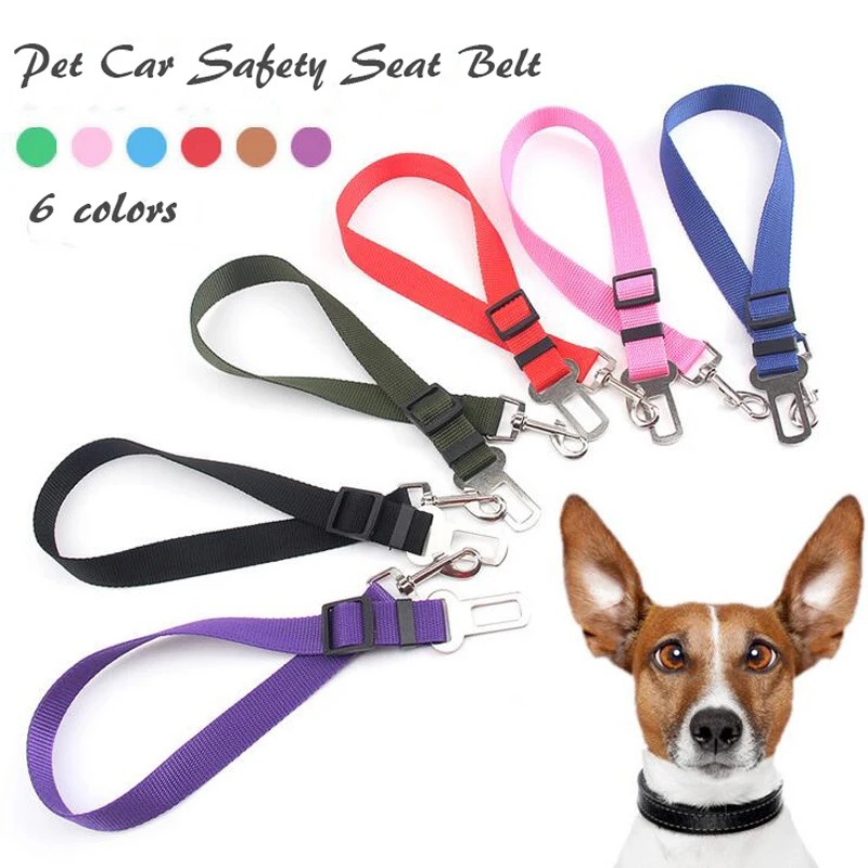 Universal Nylon Dog Seat Belt Seatbelt Harness Leash Clip Pet Dogs Car
