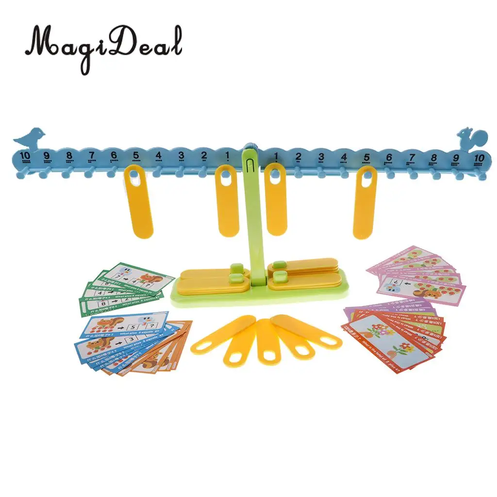 Children Kids Developmental Plastic Balance Scale Mathematical Math Early Learning Toy Christmas Gift