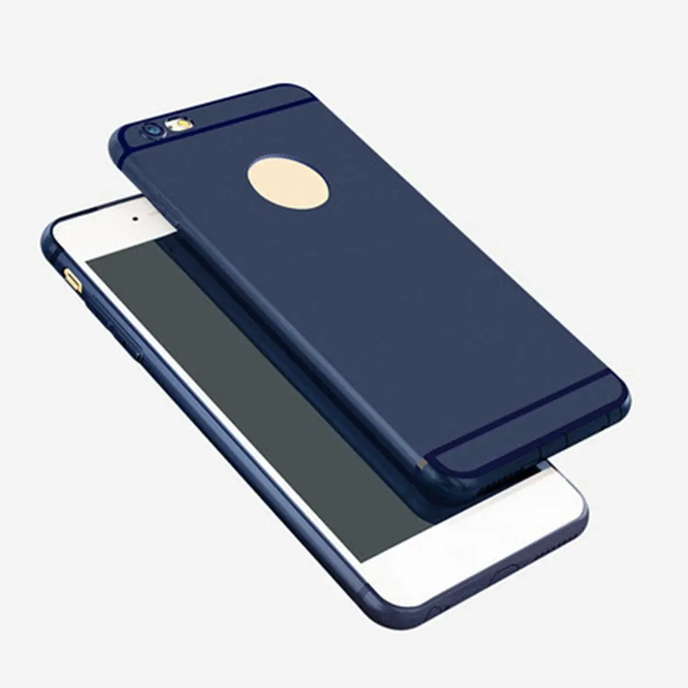 

Silicone Blue Matte Back Cover Shockproof Protective Phone Case Shell For iPhone 5/5S