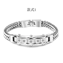 Положительная и обратная цепь циркониевый камень браслет lover из нержавеющей стали 316 материал