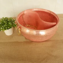 Ручной Работы Чистый Медь горшок Yuanyang Hot Pot Два аромата толщиной мандарин