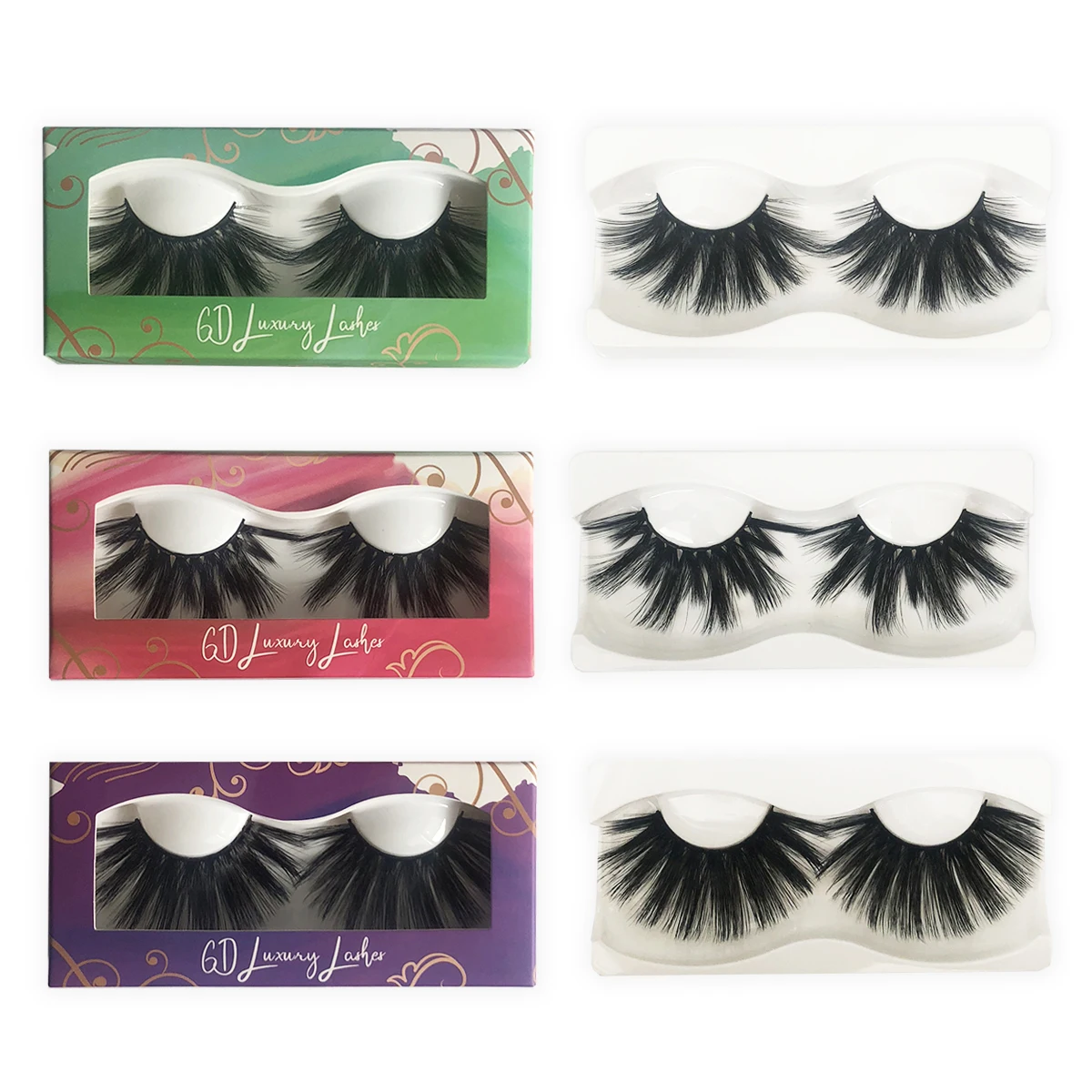 

MIKIWI Faux Mink Lashes 25mm 6D Mink Eyelashes Extension Makeup Natural False Eyelashes Lash Extension Silk Eyelashes lashes
