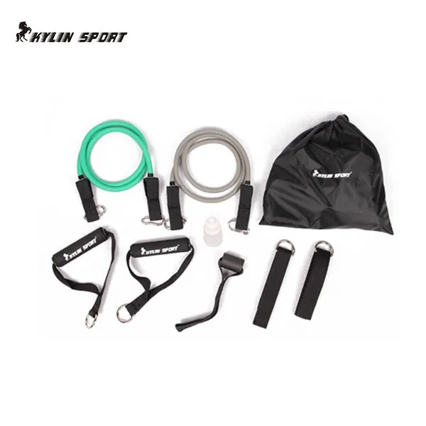 

9pcs/set Latex Resistance Bands Fitness Exercise Tube Rope Set Yoga ABS Workout Fitness