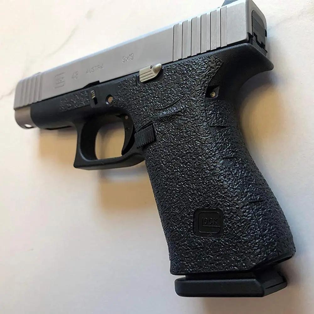 Резиновая текстурная обмотка на заказ для Glock 43 43X48 Пистолетная рамка для ружья клейкая лента 9 мм ручка удлинитель журнал Нескользящая лента