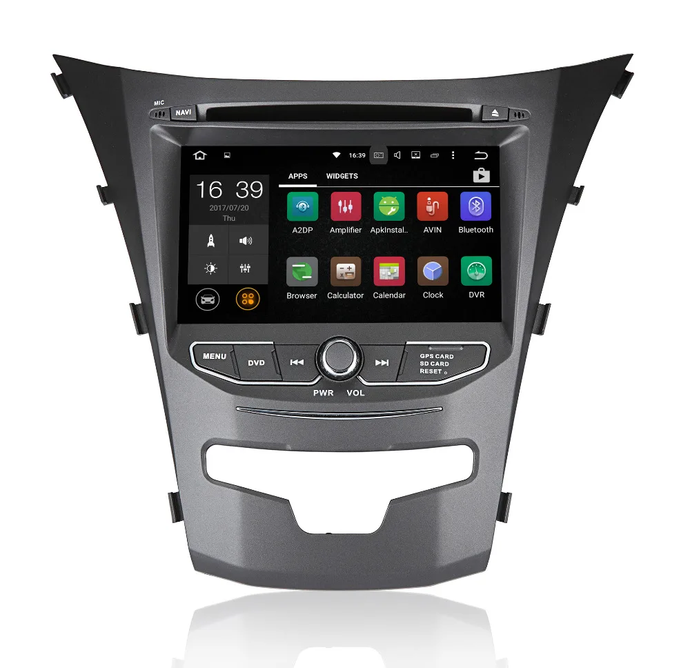 Excellent 2G RAM Octa Core Android 8.1 Car DVD GPS For Ssangyong Actyon Korando 2014 2015 Car Radio Stereo Car Video Audio Player Wifi 3G 3