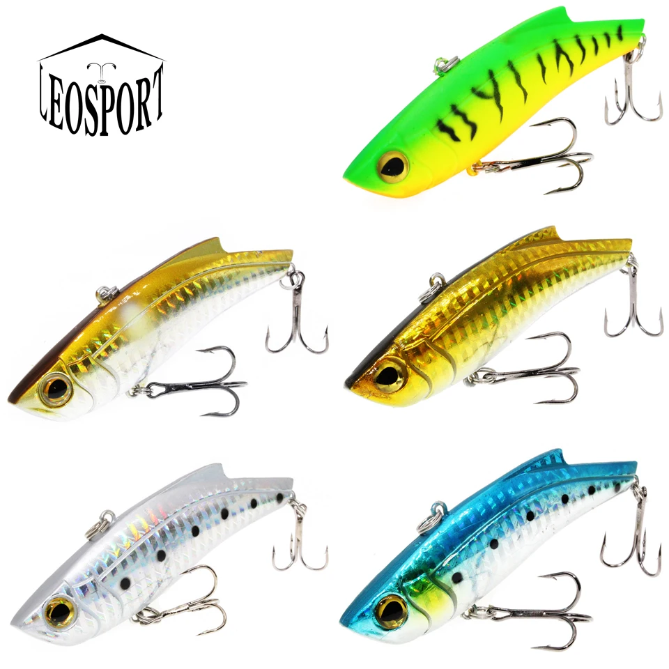 

LEOSPORT 1pcs Fishing Lures 9cm/27g VIB bait Artificial Make 5 Colors Available Bass Crankbait Wobblers Fishing Tackle Pesca.
