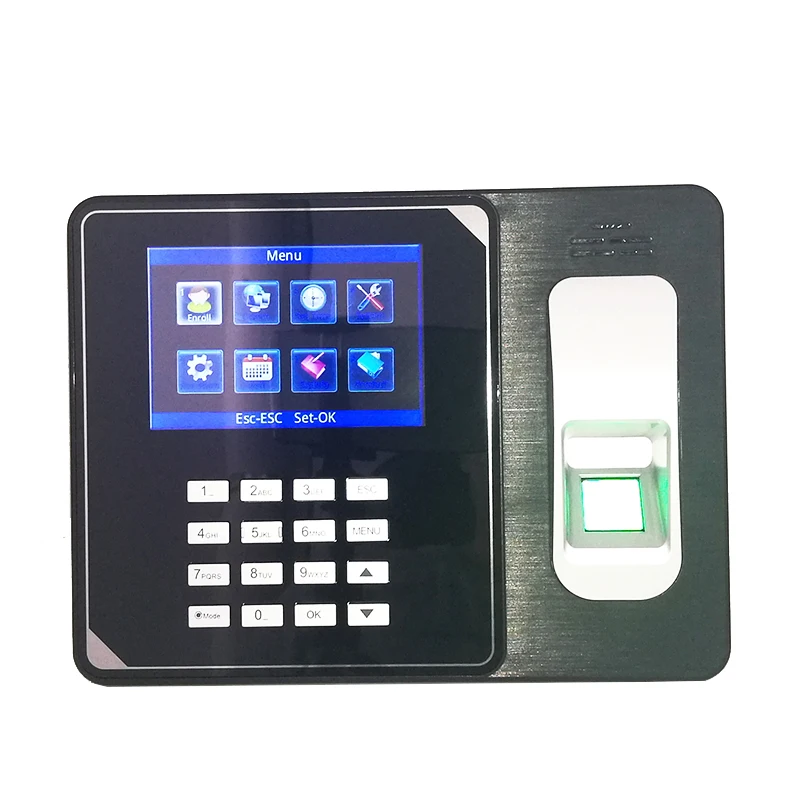 WiFi 4000 mAh Battery Biometric Fingerprint Time Clock Recorder Attendance Employee Electronic Finger and Card Time Attendance