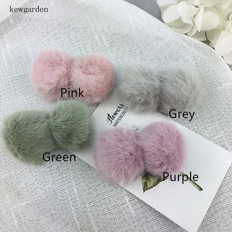 Kewgarden 3*5cm DIY Craft Supplies Plush Ball Handmade Bowknot Earrings Accessories 8 Pcs / Lot | Дом и сад