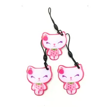 13,56 МГц карта радиочастотной идентификации возможностью перезаписи UID; запасной 1K S50 китайский волшебный ключ Fob мультфильм RFID брелок бейдж Fob Токен метка 5 шт