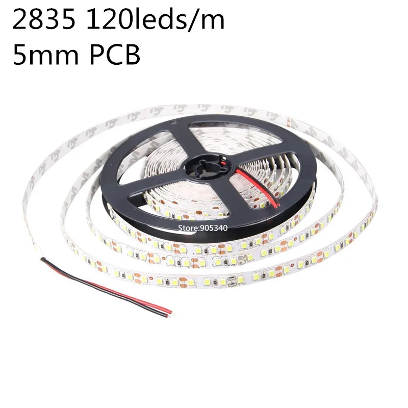 5 мм PCB SMD 2835 120 светодиодный s/m DC12V не Водонепроницаемый Светодиодные ленты свет