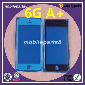 

10pcs Free shipping Touch Screen Glass for iPhone 6 Front Screen Outer Glass Replacement Cover Black and White A+ quality