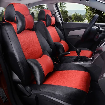 Carпортной чехол для NISSAN PATROL, автомобильные чехлы для сидений, шелковые подушки для сидений на заказ, чехлы для автомобильных сидений, комплекты аксессуаров - Название цвета: red