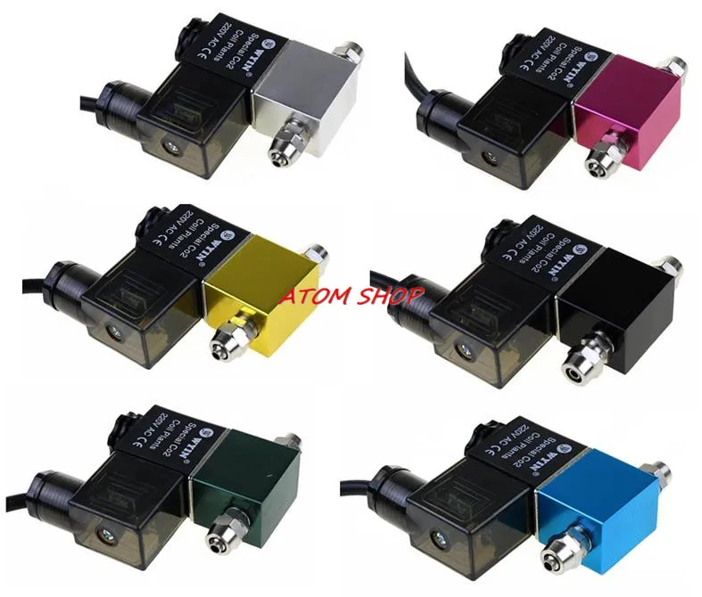 

EU Plug CO2 DIY Aquarium System Magnetic Solenoid Valve Regulator Eu round PLUG 2 plug 220-240V /110V 50HZ Silver