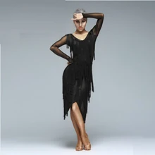Дизайн для взрослых, платье для латинских танцев, 3 цвета, доступны размеры s-XXL, латинские танцевальные костюмы, цельнокроеное платье L9138