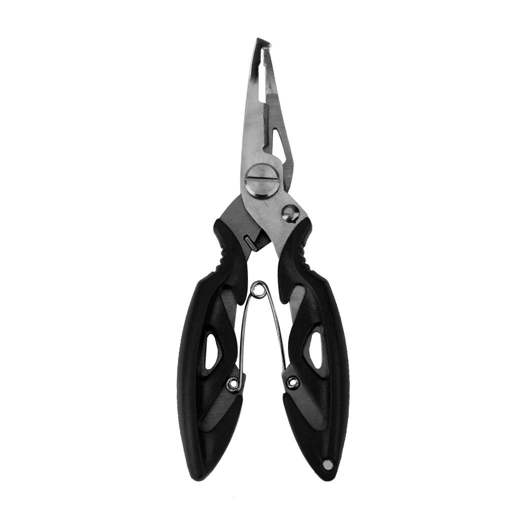 Stainless Steel Fishing Pliers Braid Cutters Hook Remover Fish Holder Gripper Multifunctional Fishing Tools