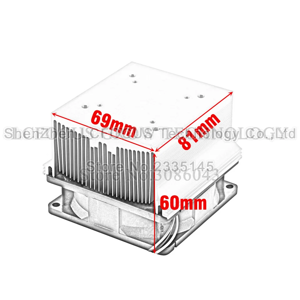 Светодио дный радиатор охлаждения радиатора + 60 90 120 градусов Lenes + отражатель кронштейн + вентиляторы для 20 30 50 100 Вт светодио дный удара