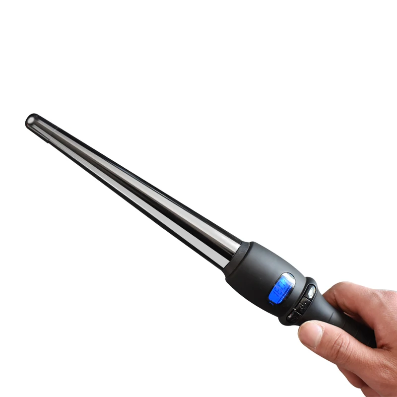 Single Tube Ceramic Glaze Conical Curling Iron-2