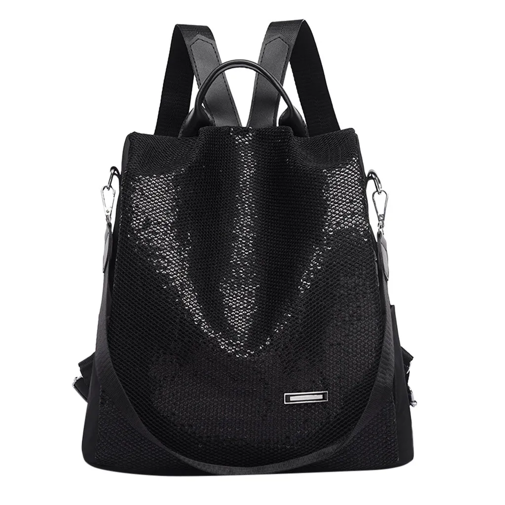 Хит, Женский Простой Большой Вместительный универсальный рюкзак на молнии, школьная сумка для спорта и путешествий# T2