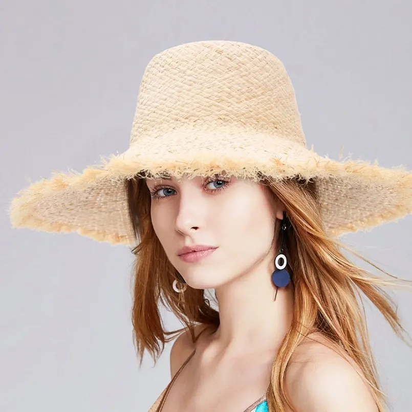 large size womens straw hats