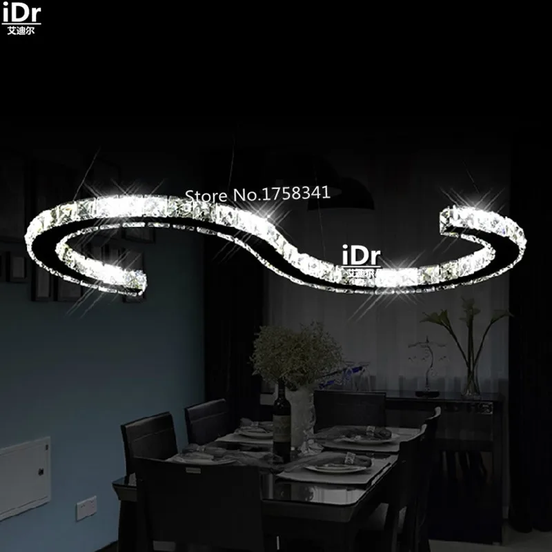 

Restaurant lights led crystal chandelier modern minimalist living room lamp bedroom lamp and creative personality lamp
