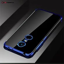 Case For Xiaomi Redmi 5 Plus Case On Funda Capa Ksiomi Xiomi Redmi 5 Plus Cover Silicone Transparent Protector Soft Blue Black