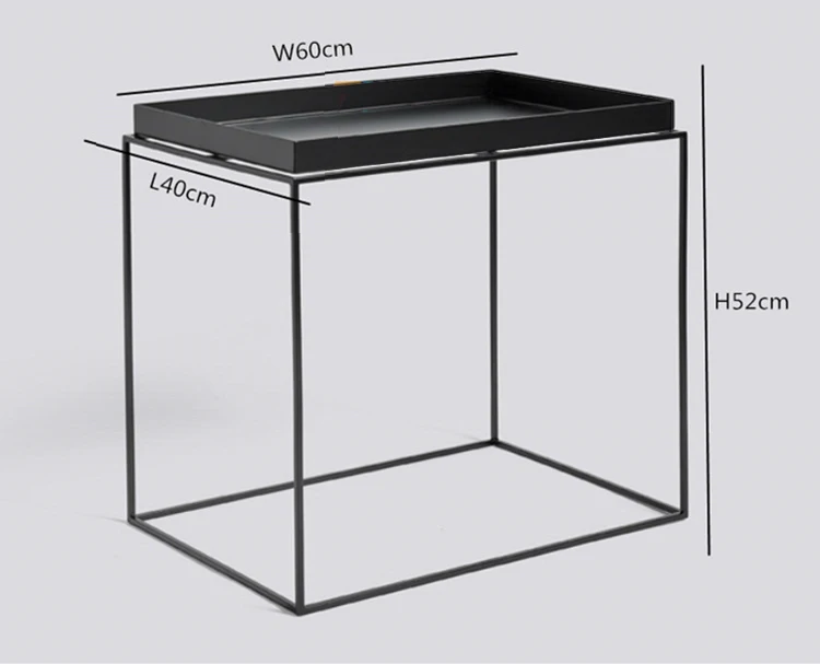 Современный дизайн, металлический стальной поднос, современный Лофт, чайный столик, журнальный столик, модный Лофт дизайн, столик, 3 размера
