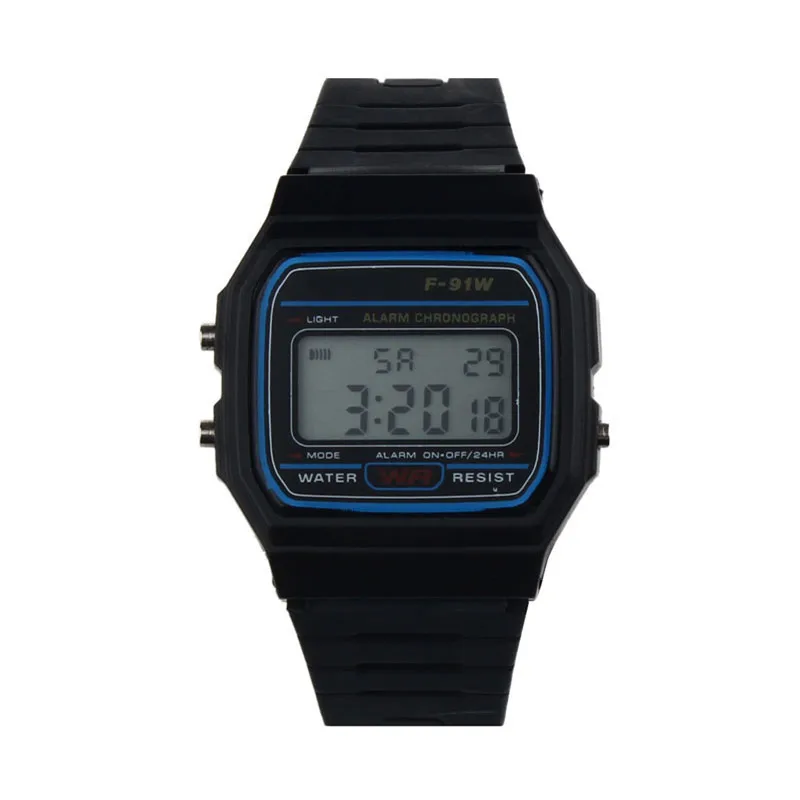 

2018 New Silicone Rubber Strap Retro Vintage Digital Watch Military Sports Boys Girls Mens Clock Wristwatches relogio masculino