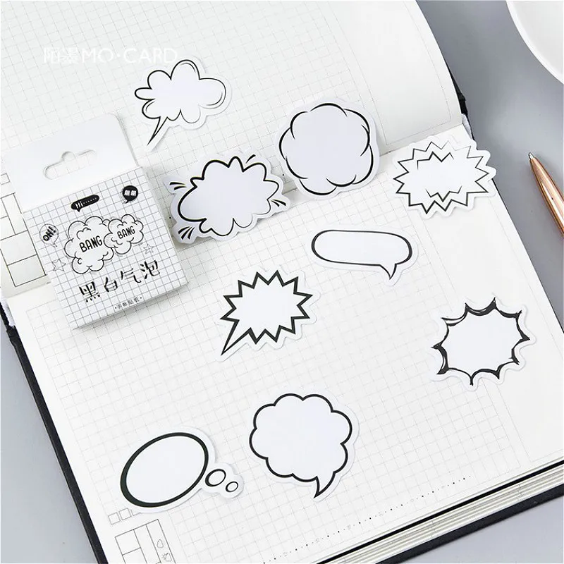 

Hot Sale 45pcs/set Comments Box Notebook Diary Drawing Painting Graffiti Cover Paper Memo Pad Office School Supplies Gift
