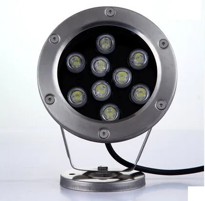

9W LED underwater lights single color waterproof light fish tank pond pool water surface shell accessories IP68 DC 12 to 24 V