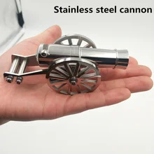 Нержавеющая сталь миниатюрный Наполеон пушки Металл военно-морской настольная модель комплект для сбора снаряд может быть выпущен