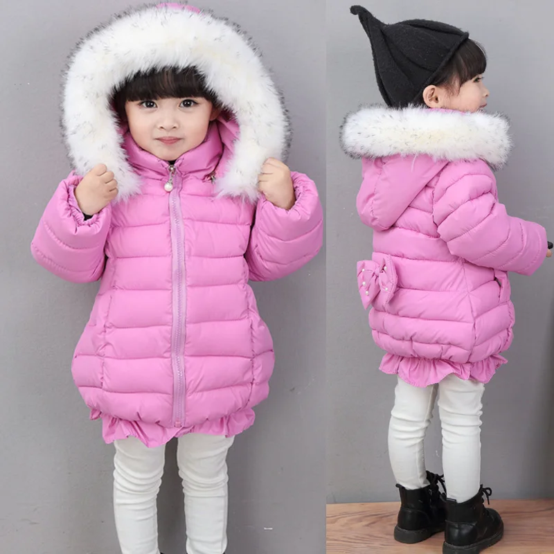 Invierno de 2018 niñas de moda engrosamiento de algodón acolchado ropa de abrigo de la de los niños prendas de vestir exteriores bebé chico Wadded G782|kids padded jacket|kids winter jacket