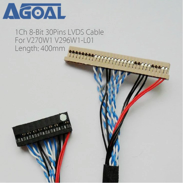 Cabeamento especial para cabo v270w1 drive lvds 1ch 8 bit 30 pinos ...