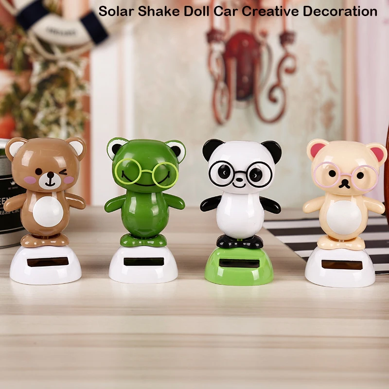 

Cartoon ABS Animal Doll Creative Dancing Figure Car Ornaments Auto Interior DecorationsToys Model Ornament Accessories Gift