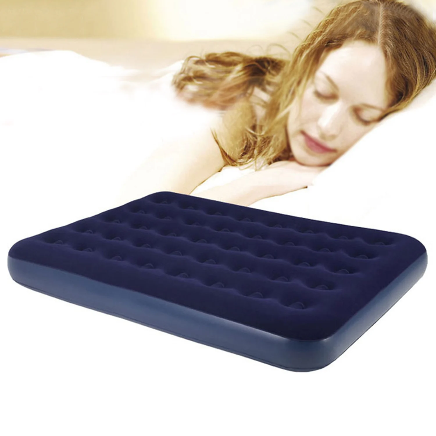 Air Mattress Single Size PVC Air Bed for Indoor Outdoors Campingbed