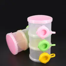 Кормление сухое молоко Еда диспенсер Портативный путешествия контейнер бутылки 3 ячейки сетки ящик для хранения практичный и удобный