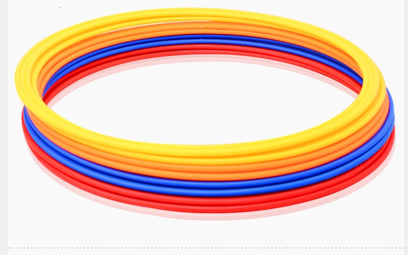 12 шт./компл. 40 см футбол Скорость кольца для гибкости ABS Материал чувствительной тренировочное оборудование для футбола темпы коленях