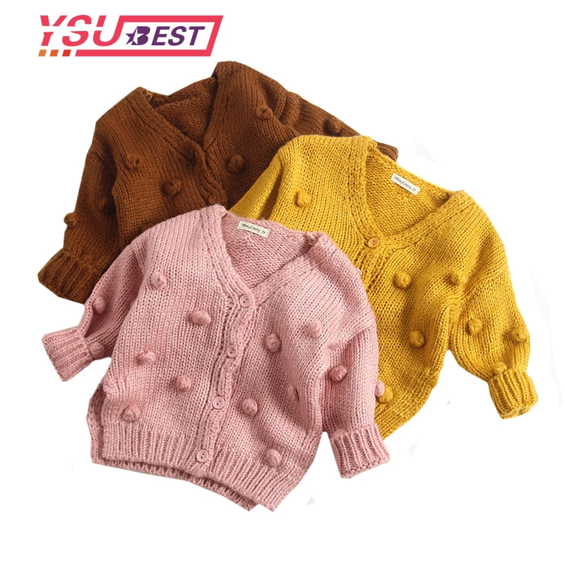 Kleding Meisjeskleding Sweaters Gele wollen trui Baby trui Sunny jacket Warm gebreid vest 0-5T gouden vest Cadeau voor kleinkinderen Unisex baby trui 