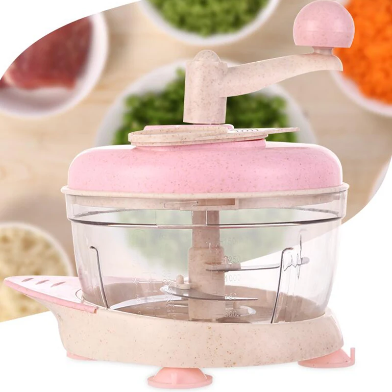 Multi-function Kitchen Manual Food Processor Household Meat Grinder  Vegetable Chopper Quick Shredder Green Cutter Egg Blender - AliExpress