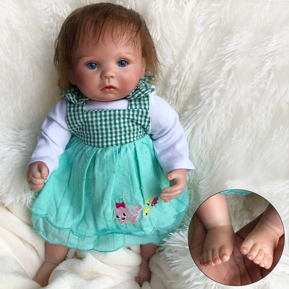 Новинка 15 дюймов Bebe reborn baby doll boneca reborn silicone completa realista Juguetes brinquedos рождественские детские игрушки для детей