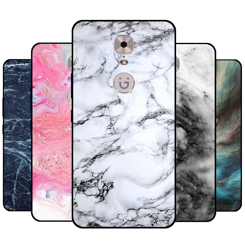 Gumei Colorful Stone Phone Case For Gionee M6 Back Cover Granite Marble Pattern Silicone TPU Soft Bag Fundas Capa |