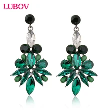 Лидер продаж в богемном стиле большой горный хрусталь украшения Серьги-гвоздики модные Кристаллические серьги ювелирные изделия Новинка года, летняя одежда Для женщин подарок