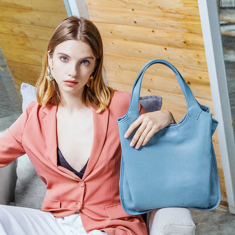 SMILEY SUNSHINE Soft genuine leather ladies bag female shoulder bag women's leather handbags luxury tote big bags for women 2019