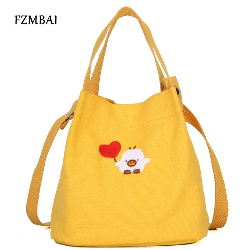 FZMBAI Spring & Summer Canvas Shoulder Bags Fashion All match Lovely